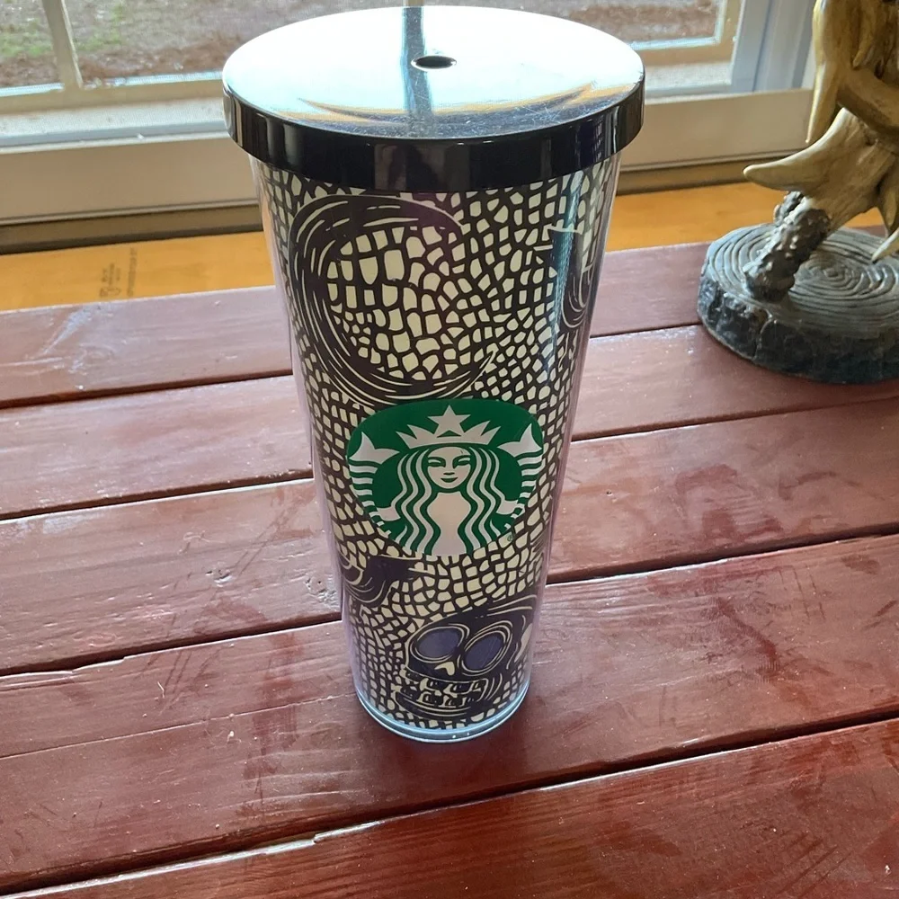 Starbucks 2020 skull Halloween 24oz Tumbler. No straw.